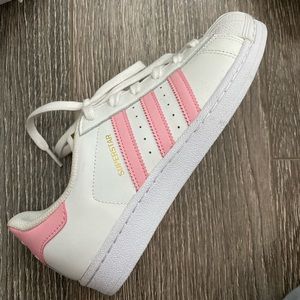 Pink Adidas Superstars